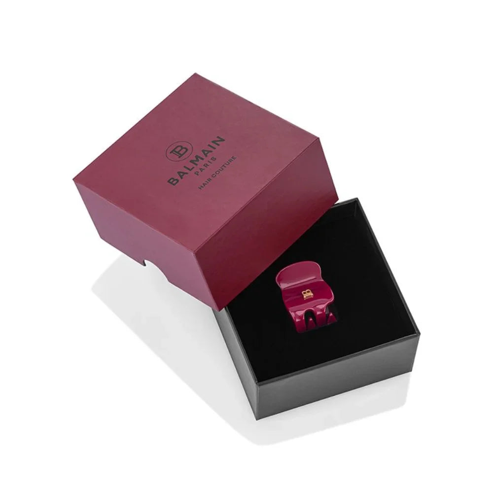 Limited Edition Pince à Cheveux Extra Small Velvet Burgundy