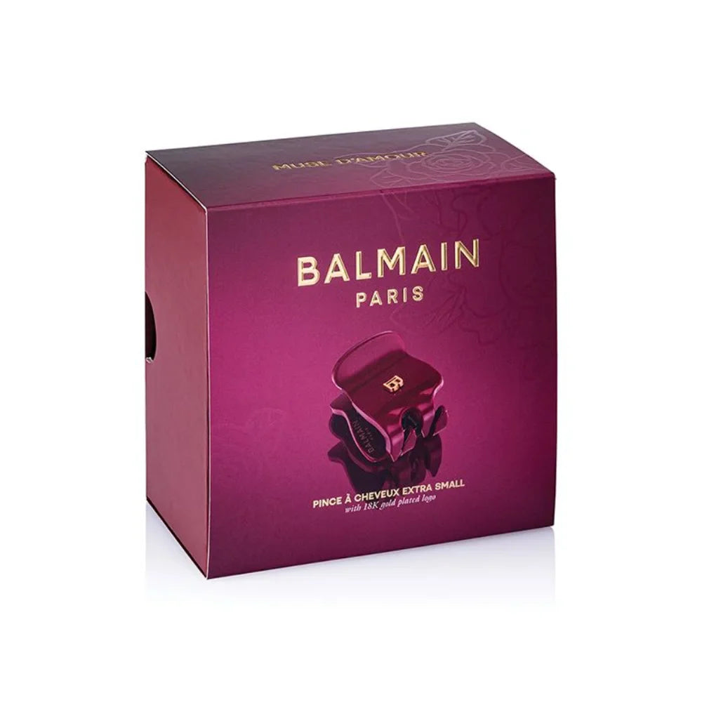 Limited Edition Pince à Cheveux Extra Small Velvet Burgundy