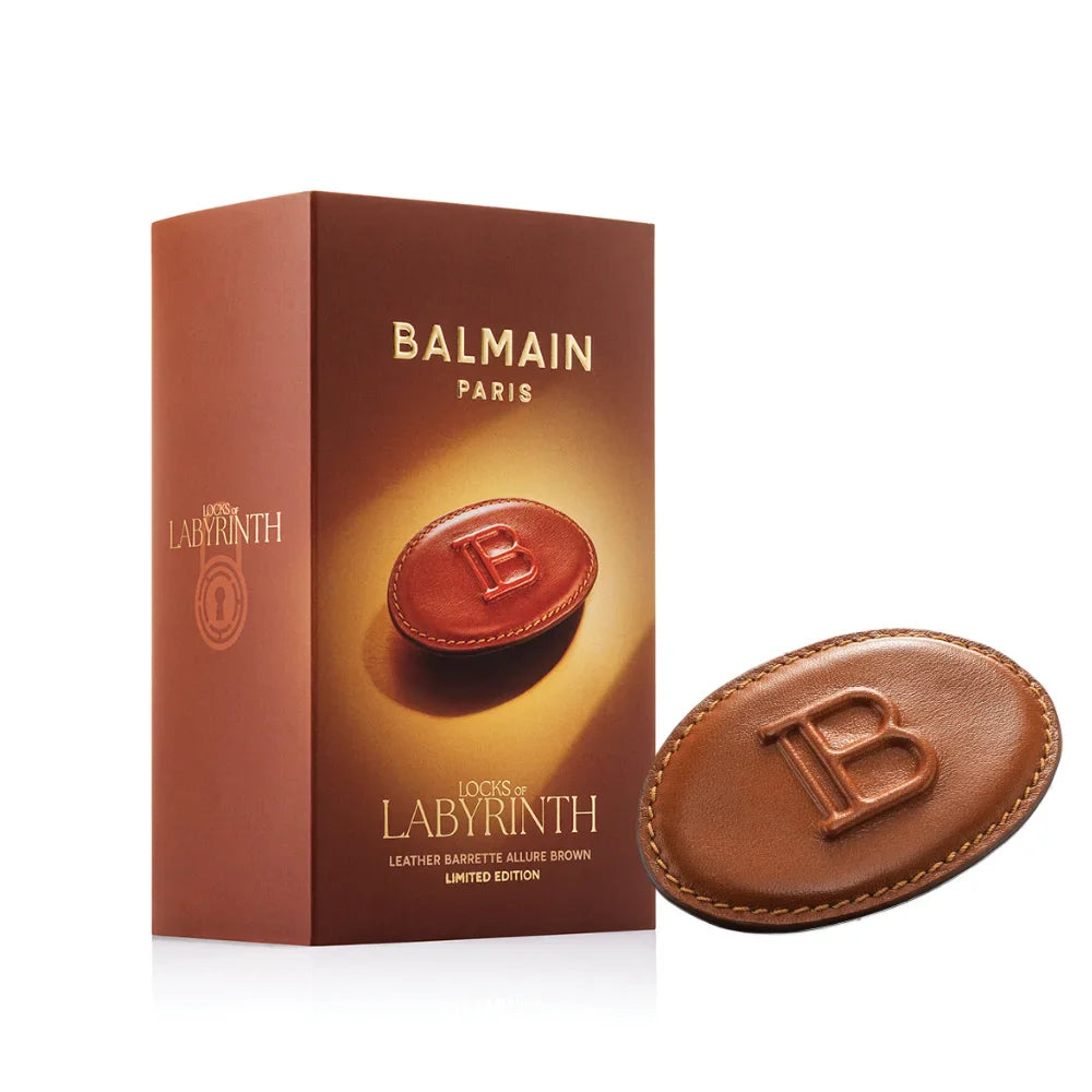 Limited Edition Leather Barrette Allure Brown