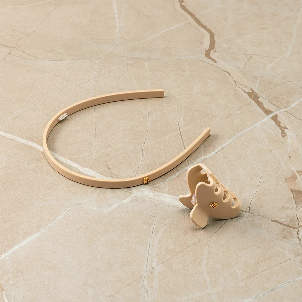 LIMITED EDITION L'ETE ACETATE HEADBAND SMALL BEIGE C3