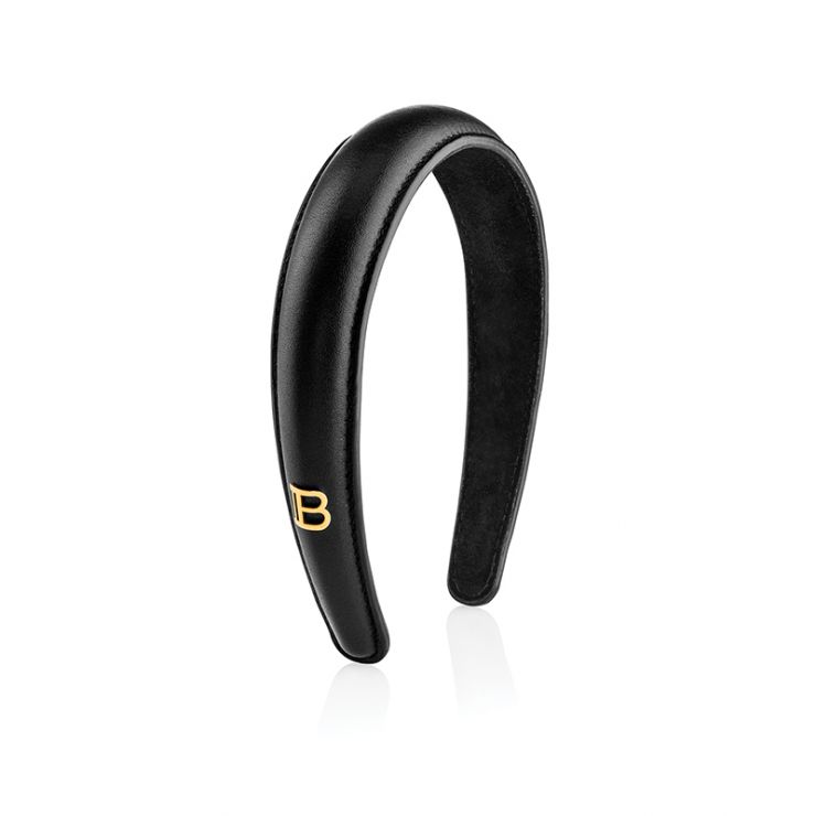 Puffed Leather Headband
