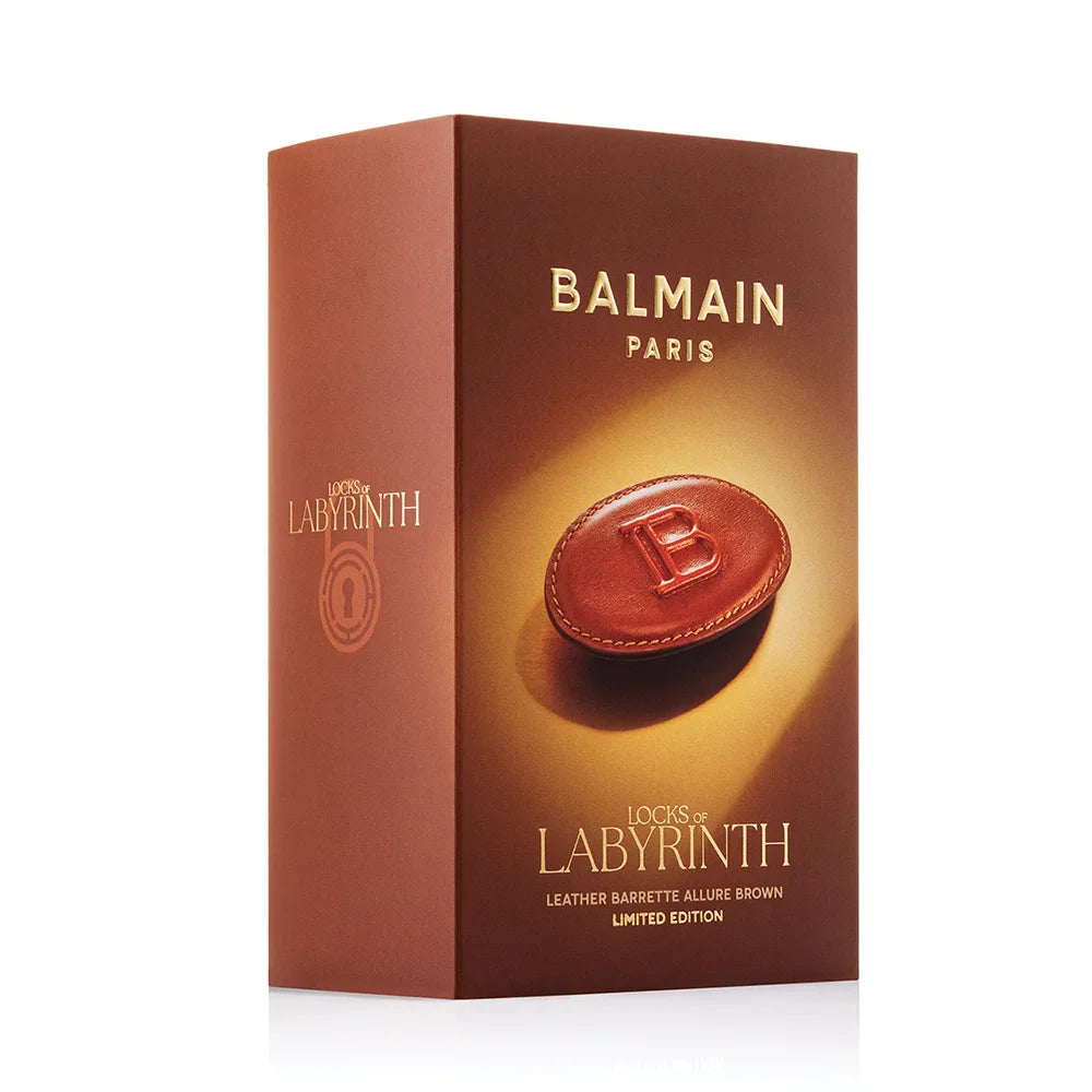 Limited Edition Leather Barrette Allure Brown