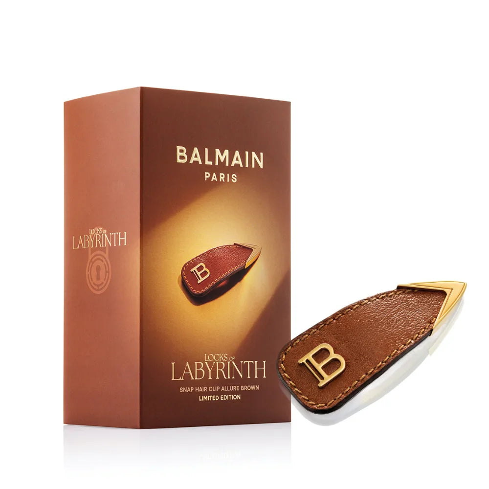 Limited Edition Snap Hair Clip Allure Brown Golden Twist