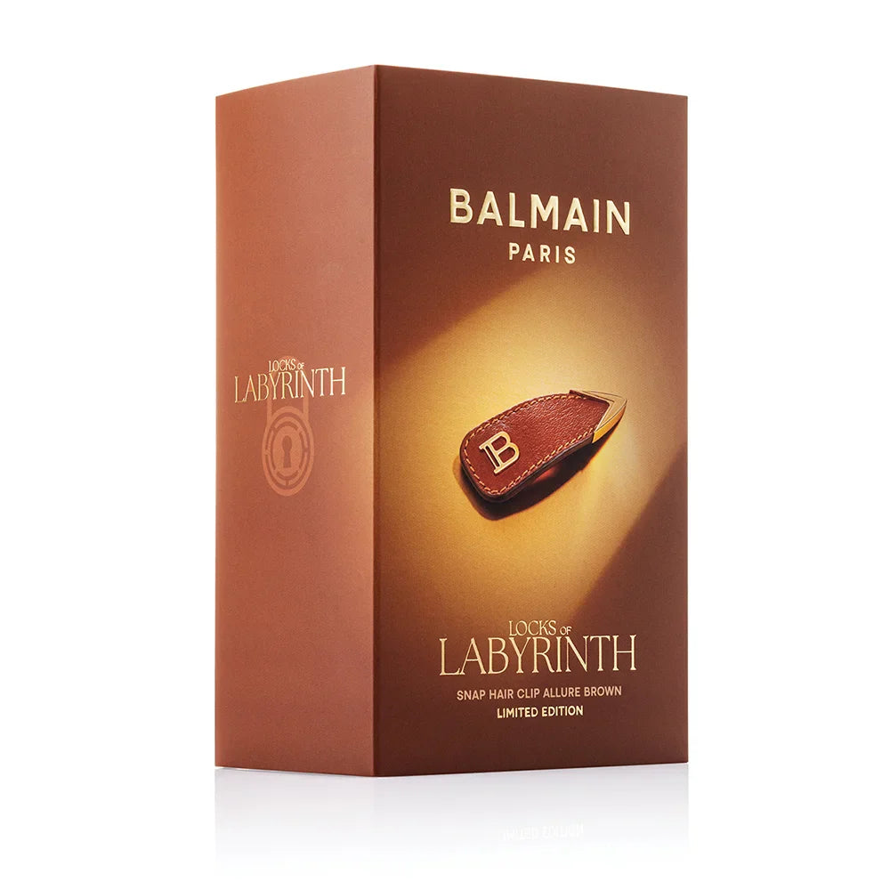 Limited Edition Snap Hair Clip Allure Brown Golden Twist