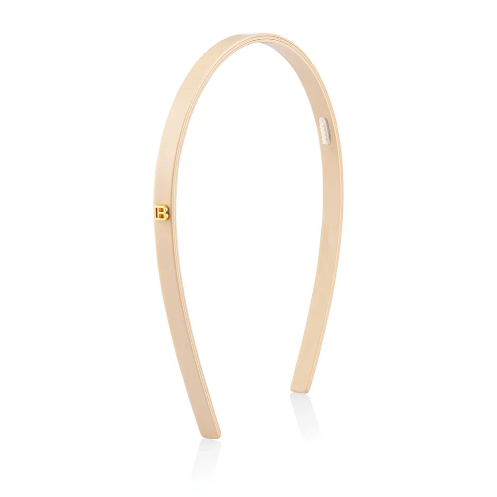 LIMITED EDITION L'ETE ACETATE HEADBAND SMALL BEIGE  C3